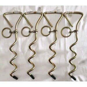 Camco 12 X 4 Spiral Anchor Tie-Out With Ring  42572 Set Of Four Brand New.......